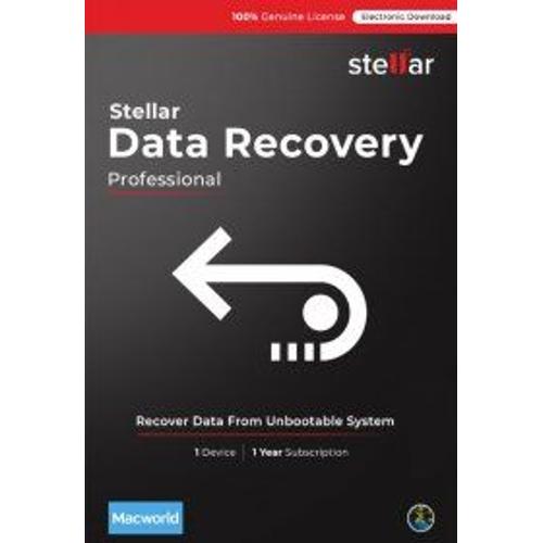 Stellar Data Recovery Professional - Mac V11 - 1 Poste - 1 An - Logiciel En Téléchargement