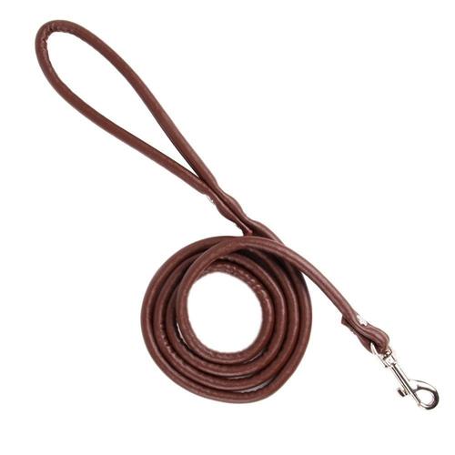 Brown-S -Laisse En Cuir Pu Souple Pour Animaux De Compagnie, Smll, Pour Chiens De 120cm, Plomb, Entraînement Pour Chiots, À La March