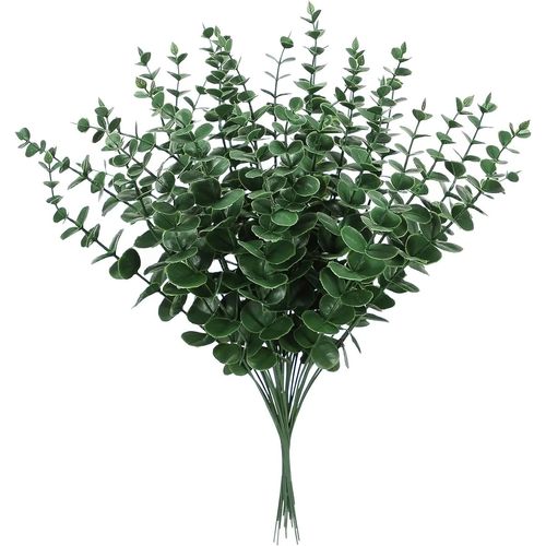 Feuilles d'Eucalyptus Artificielles,Tiges en Vrac,Argent,Dollar,Cuir oral elu,Plante,Fausses Fleurs pour Bouquets de Mariage,Décor Floral,1/50 Pièces - Type LightGreen-1PC