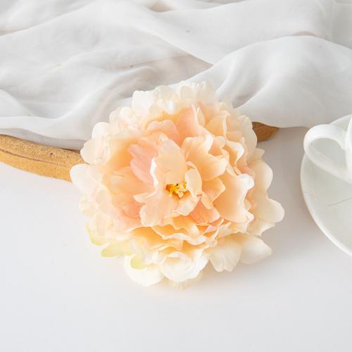 Fleur De Pivoine Artificielle Pour La Décoration De La Maison,Têtes De Fleurs,Arches De Jardin,Boîte Cadeau Bricolage,Patients De Mariage,Fête De Noël,10 Pièces - Type Orange-5 Pieces