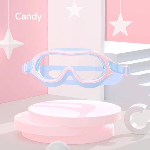 Copozz-Lunettes De Natation Professionnelles À Grande Monture Pour Enfants,Équipement Anti-Buée À Large Vue Pour Garçons Et Filles - Type Candy