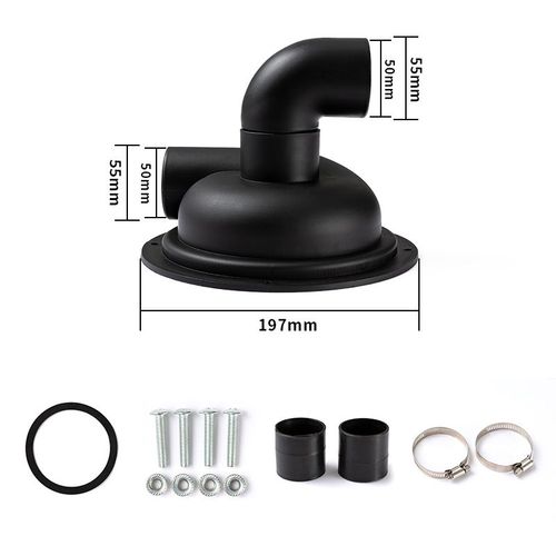 Collecteur de Poussière en Imagone pour Aspirateur,pour le Calcul,avec Couvercle Mathiateur - Type Black-with elbow