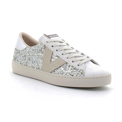 Victoria Basket Basse Paillettes 1126196 Argent