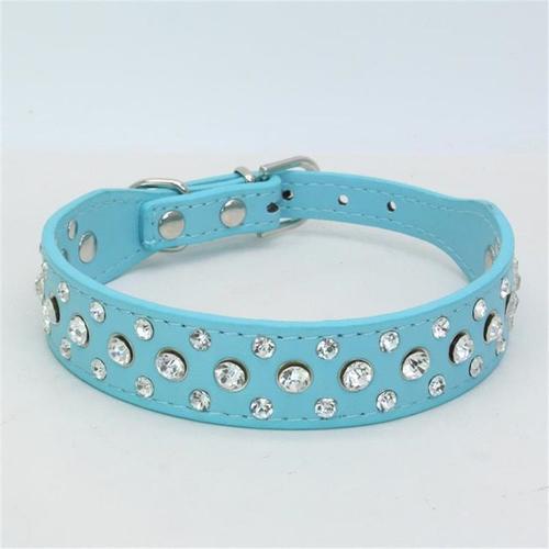 Bleu-L -Pipifren Colliers En Strass Pour Petits Chiens Chats | Accessoires D'animaux Domestiques, Collier En Forme De Chiot, Four