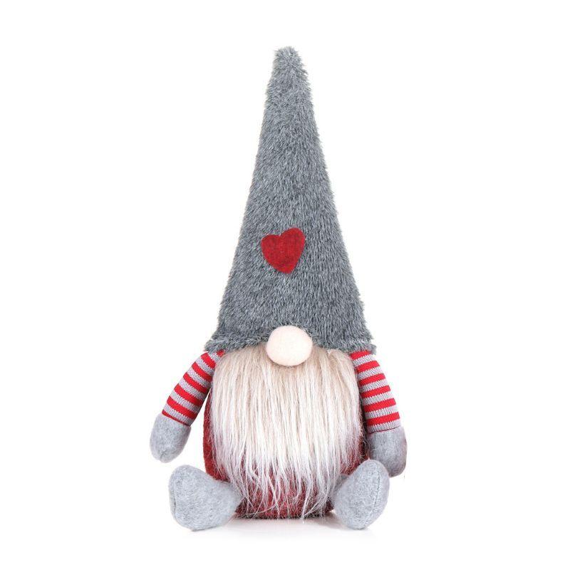 Peluche de Noël bleu gnome scandinave moyenne taille