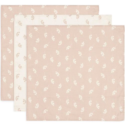 Lot De 3 Langes Gaze De Coton 70 X 70 Cm Twig Wild Rose - Jollein