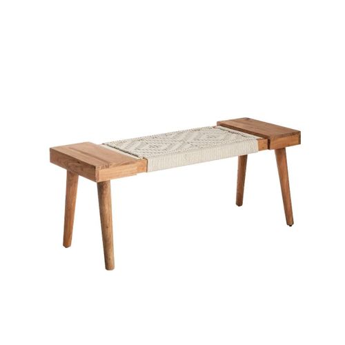 Banc En Laine Brut 117x41 Cm