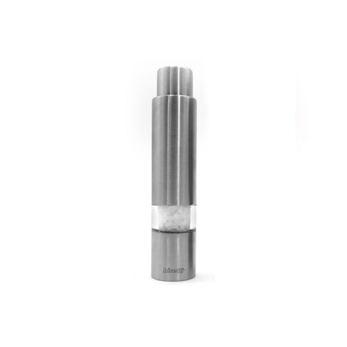 Moulin À Sel En Acier Inoxydable, Argent, D 3xh 14,5 Cm