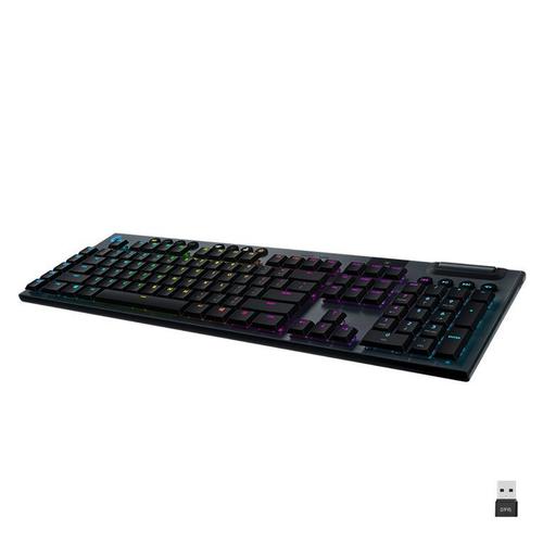 Logitech G G915 LIGHTSPEED Wireless RGB Mechanical Gaming Keyboard - GL Tactile tastiera RF senza fili + Bluetooth QWERTY Inglese Carbonio