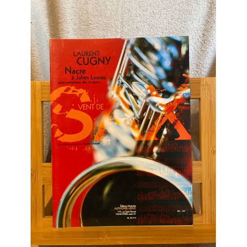 Laurent Cugny Nacre Pour Saxophone Et Piano Partition Éditions Leduc