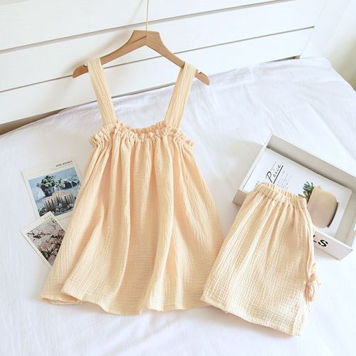Pyjama Deux Pièces En Pansement 2024 Coton Pour Femme,Short À Bretelles,Glaçure Douce,Service À Domicile Adt,Pyjama Sexy,Style,Été