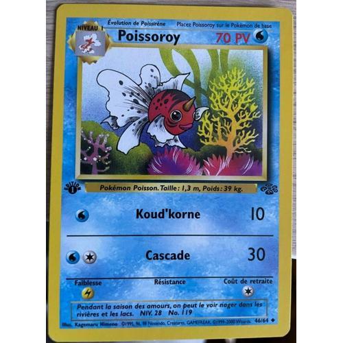 Carte Pokémon Poissoroy 46/64 Édition 1 Set Jungle