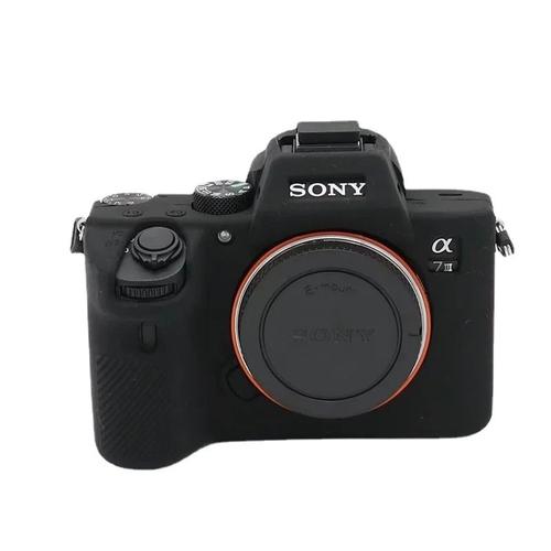 Juste de protection pour appareil photo en caoutchouc de silicone souple,étui pour appareil photo,sac pour Sony A7 III A7RIII A7III A7M3 A7R3 A9 - Type Black