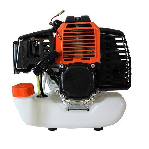 Moteur 2 Temps 3904803031 Complet avec axe de Transmission pour débroussailleuse, Taille haie et élagueuse Compatible Scheppach Parkside PBK4B3 Woodstar Gardenline