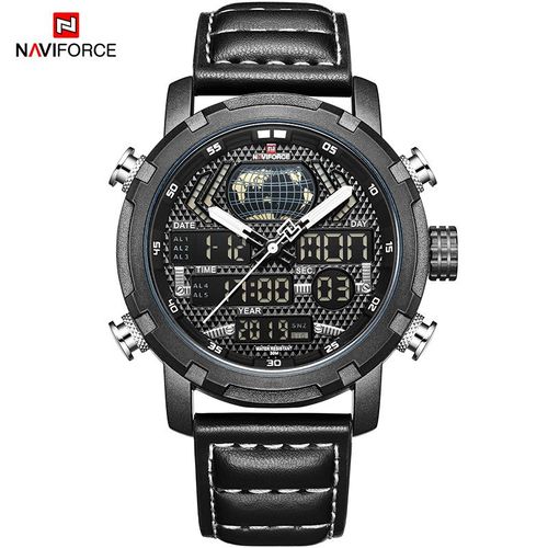 Naviforce-Montre De Luxe Pour Homme,Chronographe Numérique,Analogique,Dehors,Militaire,Étanche,Cuir Group,Horloge - Type Bwb