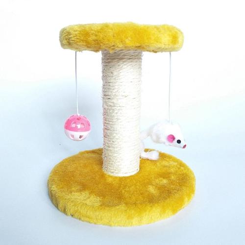 Yellow-20x20x22cm -Cawayi ? Chenil Pour Chat, Arbre D'escalade, Planche À Gratter Pour Chaton, Poste Pour Chats, Plate Forme De S