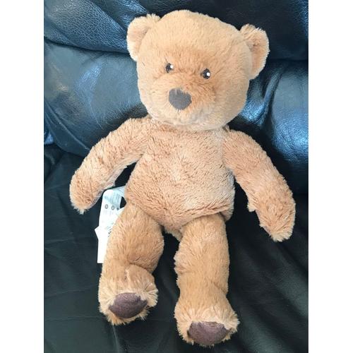 Peluche Ours En Peluche Marron Ikea Yeux Brodés 13" - Brunbjorn 33cm