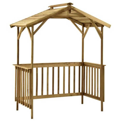 Vidaxl Abri De Barbecue 163,5x93x210 Cm Bois De Pin Imprégné