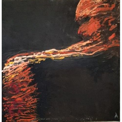 Toile Peinture Tableau Musiciens Jazz Musique 80x80cm - John Coltrane Par Arena