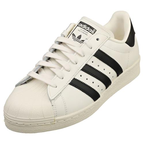 Adidas Superstar 82 Homme Baskets Mode Blanc Noir