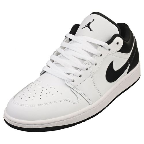 Nike Air Jordan 1 Low Homme Baskets Blanc Noir