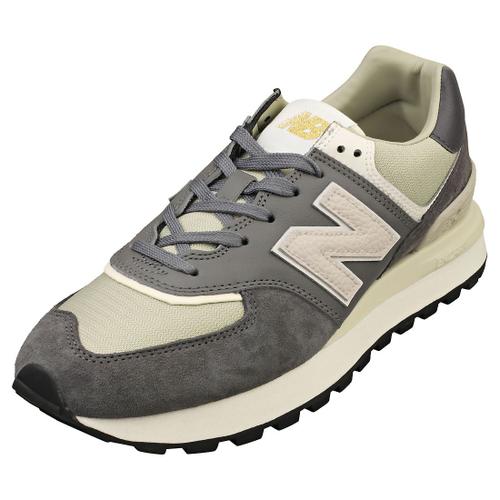 New Balance Chaussures 574 Hommes Baskets En Suédine Et Textile Gris