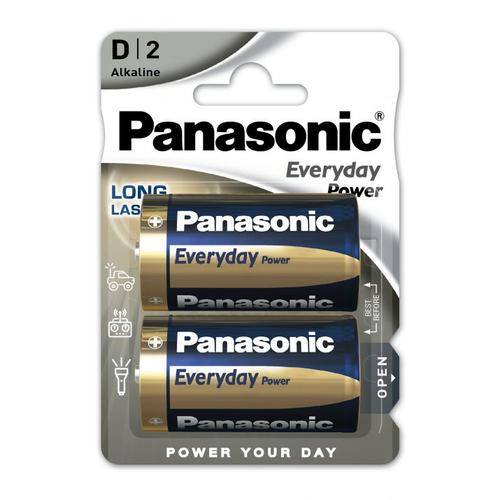 Pack 2 PILES LR20 D Panasonic