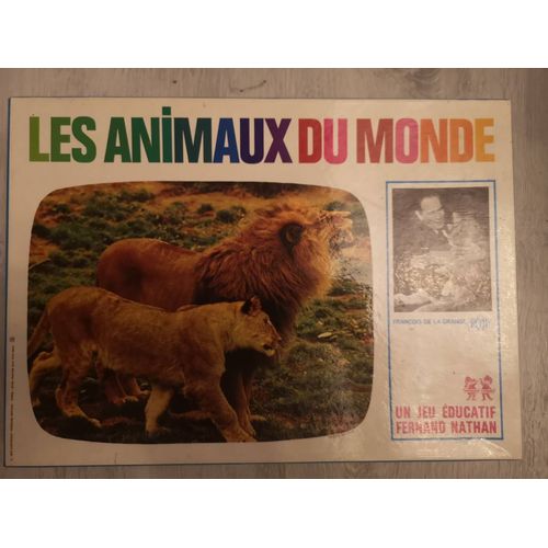 Les Animaux Du Monde Jeu Nathan 1970