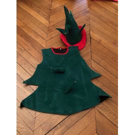 Déguisement Pour Enfant 6/8 Ans : Sapin De Noël En Velours