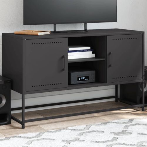 Vidaxl Buffet Haut Noir 36x39x123 Cm Acier
