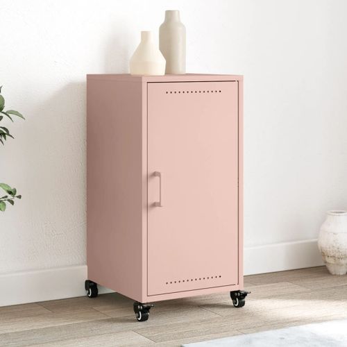 Vidaxl Buffet Rose 36x39x72 Cm Acier
