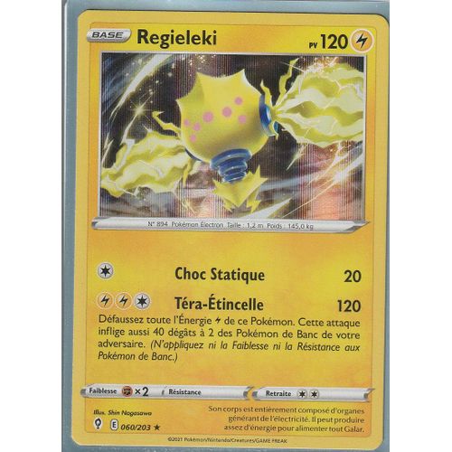 Carte Pokemon - Regieleki - 060/203 - Holo-Rare - Épée Et Bouclier 7 - Evolution Céleste - Eb7 - Vf