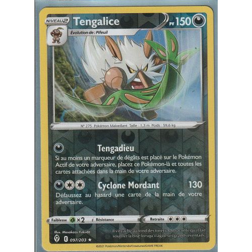 Carte Pokemon - Tengalice - 097/203 - Holo-Reverse - Épée Et Bouclier 7 - Evolution Céleste - Eb7 - Vf