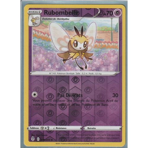Carte Pokemon - Rubombelle - 079/203 - Reverse - Épée Et Bouclier 7 - Evolution Céleste - Eb7 - Vf