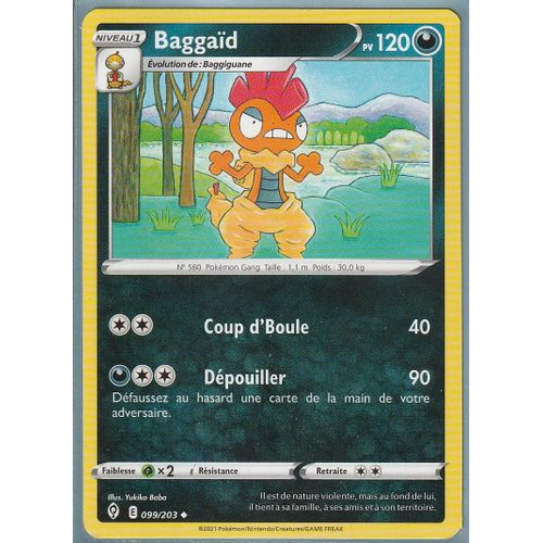 Carte Pokemon - Baggaid - 099/203 - Épée Et Bouclier 7 - Evolution Céleste - Eb7 - Vf