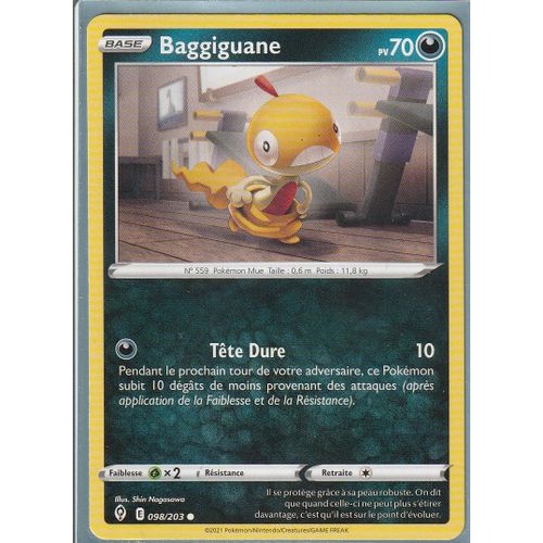 Carte Pokemon - Baggiguane - 098/203 - Épée Et Bouclier 7 - Evolution Céleste - Eb7 - Vf