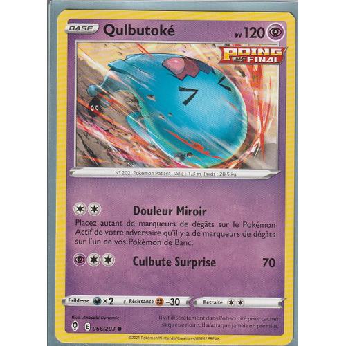 Carte Pokemon - Qulbutoké - 066/203 - Épée Et Bouclier 7 - Evolution Céleste - Eb7 - Vf