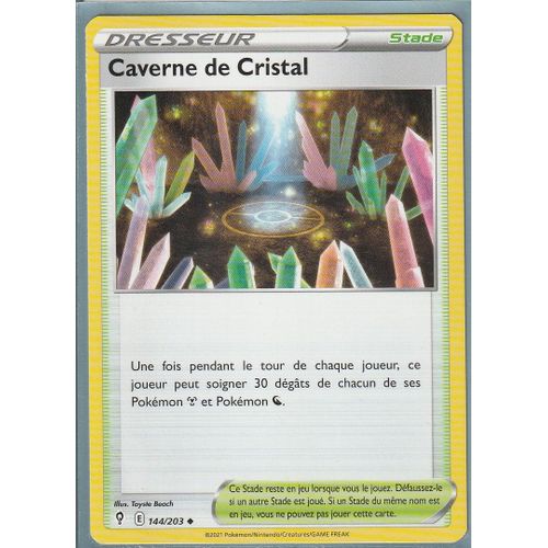 Carte Pokemon - Caverne De Cristal - 144/203 - Épée Et Bouclier 7 - Evolution Céleste - Eb7 - Vf