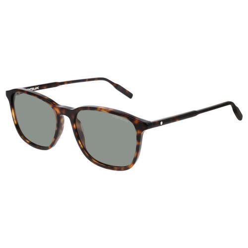 Lunette De Soleil Rectangulaire Mont Blanc Havana - M