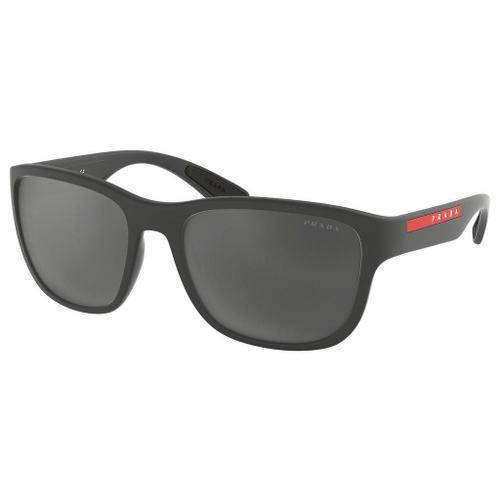 Lunette De Soleil Rectangulaire Prada Sport Gris - Xl