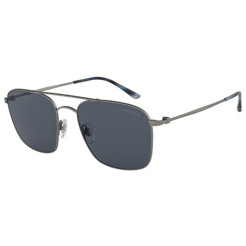 Lunette De Soleil Aviateur Giorgio Armani Argenté - Xl