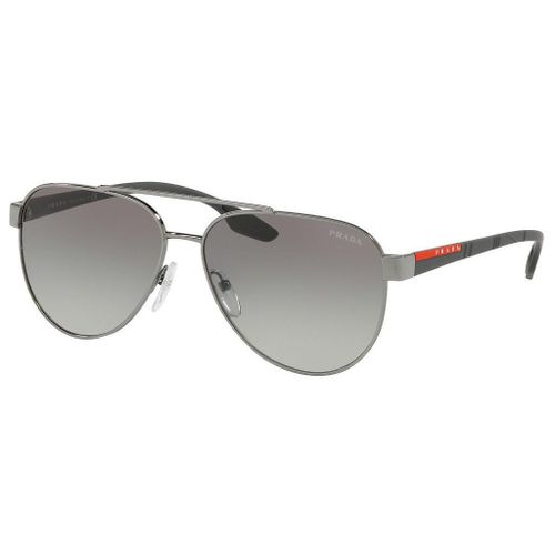 Lunette De Soleil Aviateur Prada Sport Argenté - L