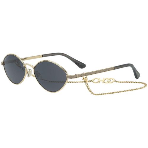 Lunette De Soleil Ovale Jimmy Choo Gris - L