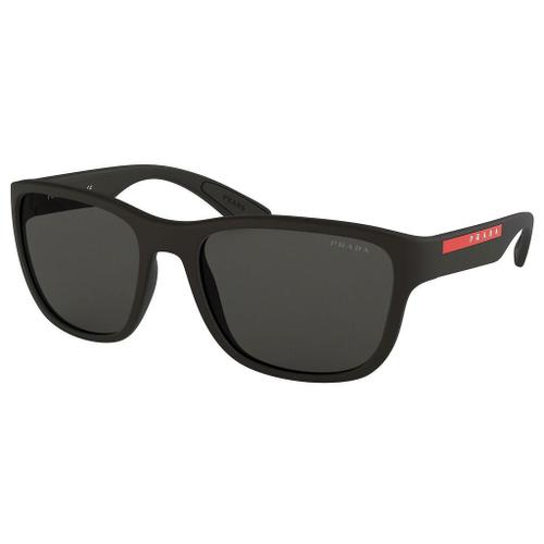 Lunette De Soleil Rectangulaire Prada Sport Noir - L