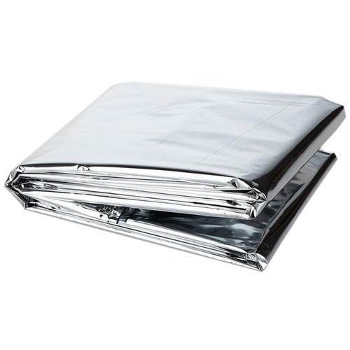 Silver -Couverture D'urgence, Kit De Premiers Secours Militaires, Couverture Thermique, Coupe Vent, Feuille Étanche, Pour Camping