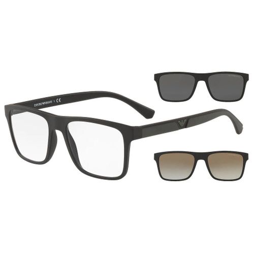 Lunette De Soleil Rectangulaire Emporio Armani Noir - M