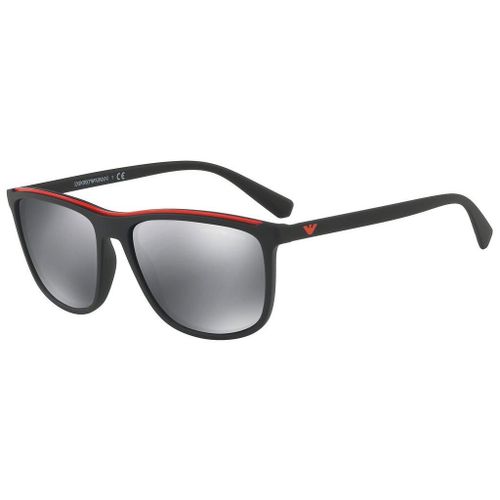 Lunette De Soleil Rectangulaire Emporio Armani Noir - L