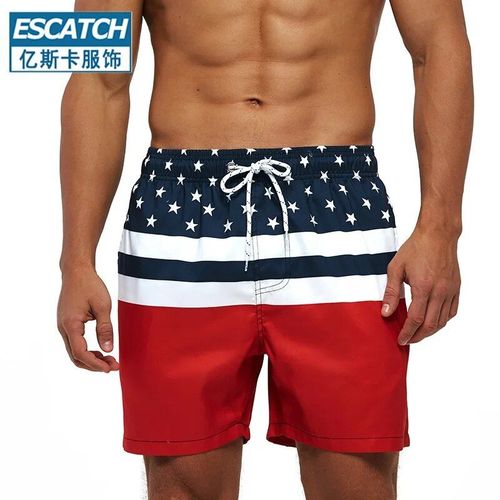 Short Imprimé Pour Hommes,Pantalon De Plage À Séchage Rapide,Ample,Pour Bord De Mer,Natation,Surf,Sport,Fitness,Été,2020