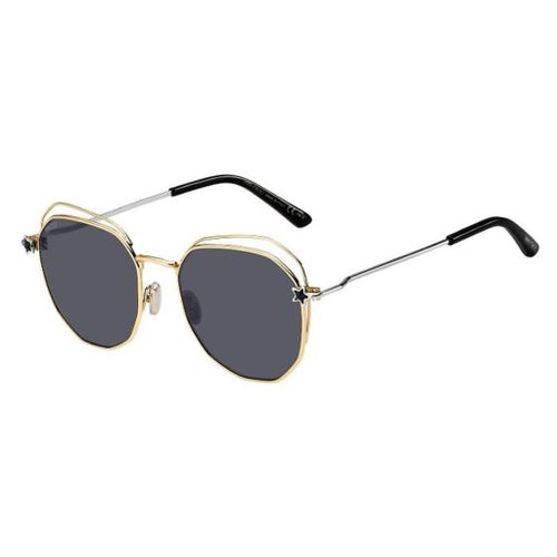 Lunette De Soleil Ronde Jimmy Choo Doré - M