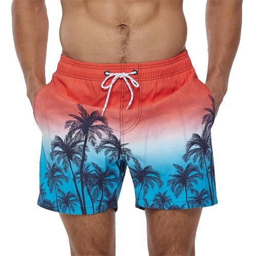 Escatch-Short De Bain À Séchage Rapide Pour Homme,Pantalon De Plage,Design À Rayures Verticales,Surf,Grande Taille,Été